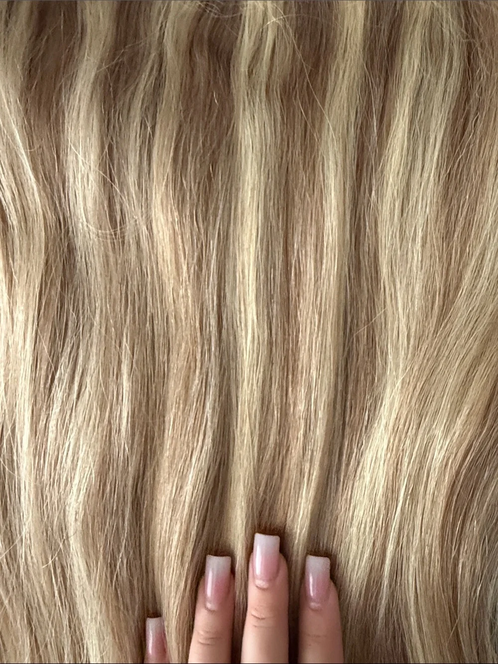 Blonde Clip-In Halo Human Hair Extensions - Natural Light Blonde 17”